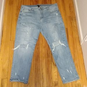 Plus size boyfriend jeans